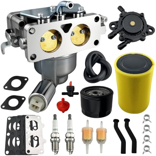 YTH24V48 Carburetor Tune-Up Kit Fit for H-usqvarna 46 tractor manual choke Mower Engine Carb YTH22V46 960450045 960430257 Fit for Briggs & Stratton 20Hp-25Hp Intek V-Twin engine carb