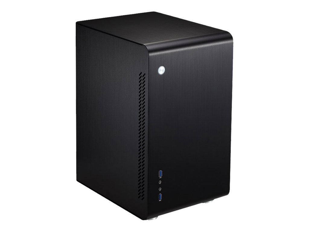 Cooltek U3 HTPC Black Computer Case PC (HTPC, PC, Aluminium, Micro-ATX, Mini-ITX, Black, 1.5 mm)