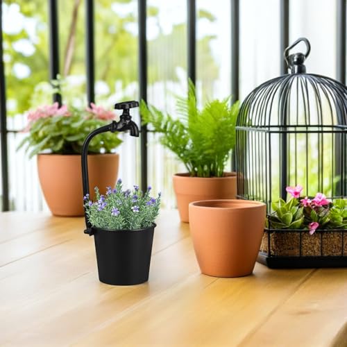 Pot de fleurs en métal résistant pour sublimer vos succulentes d'extérieur - 7