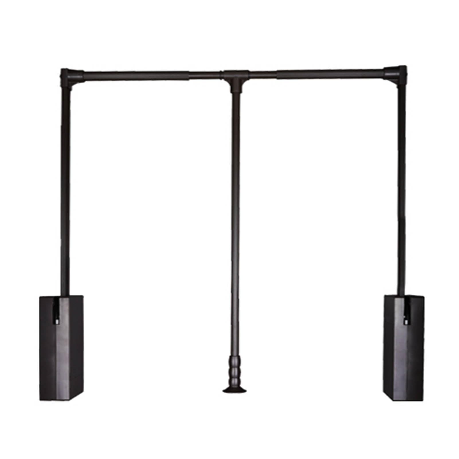 AYCDL Pull Down Closet Rod,Adjustable Pull Down Closet Rod Organizer, Silent Buffer Wardrobe Lift Rail, Heavy Duty 15kg Capacity, Space-Saving Clothes Hanger,890-1210mm