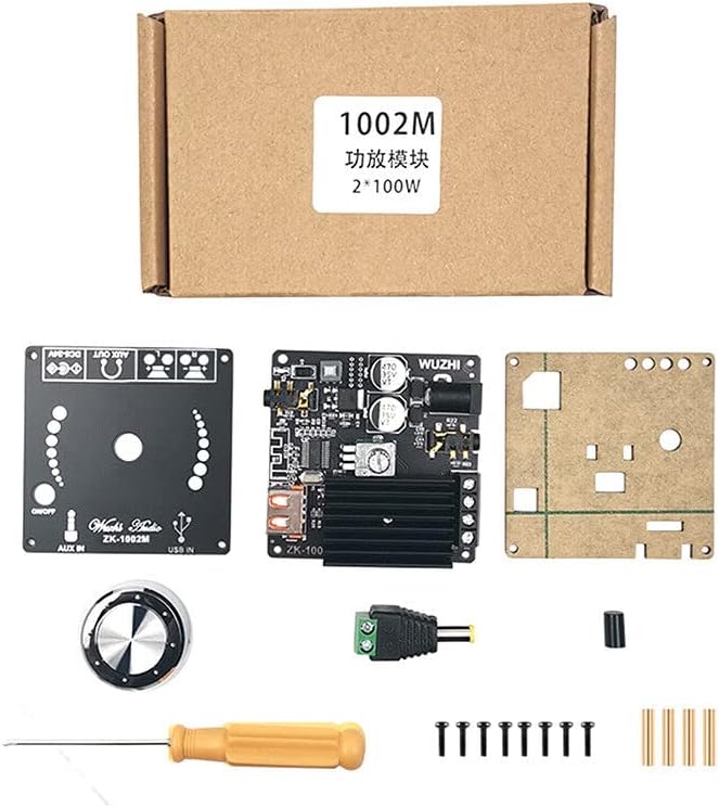 DHRUVPRO Plastic Zk-1002M 100W+100W Bluetooth 5.0 Amplifier Board Stereo Amp Amplificador Miscellaneous