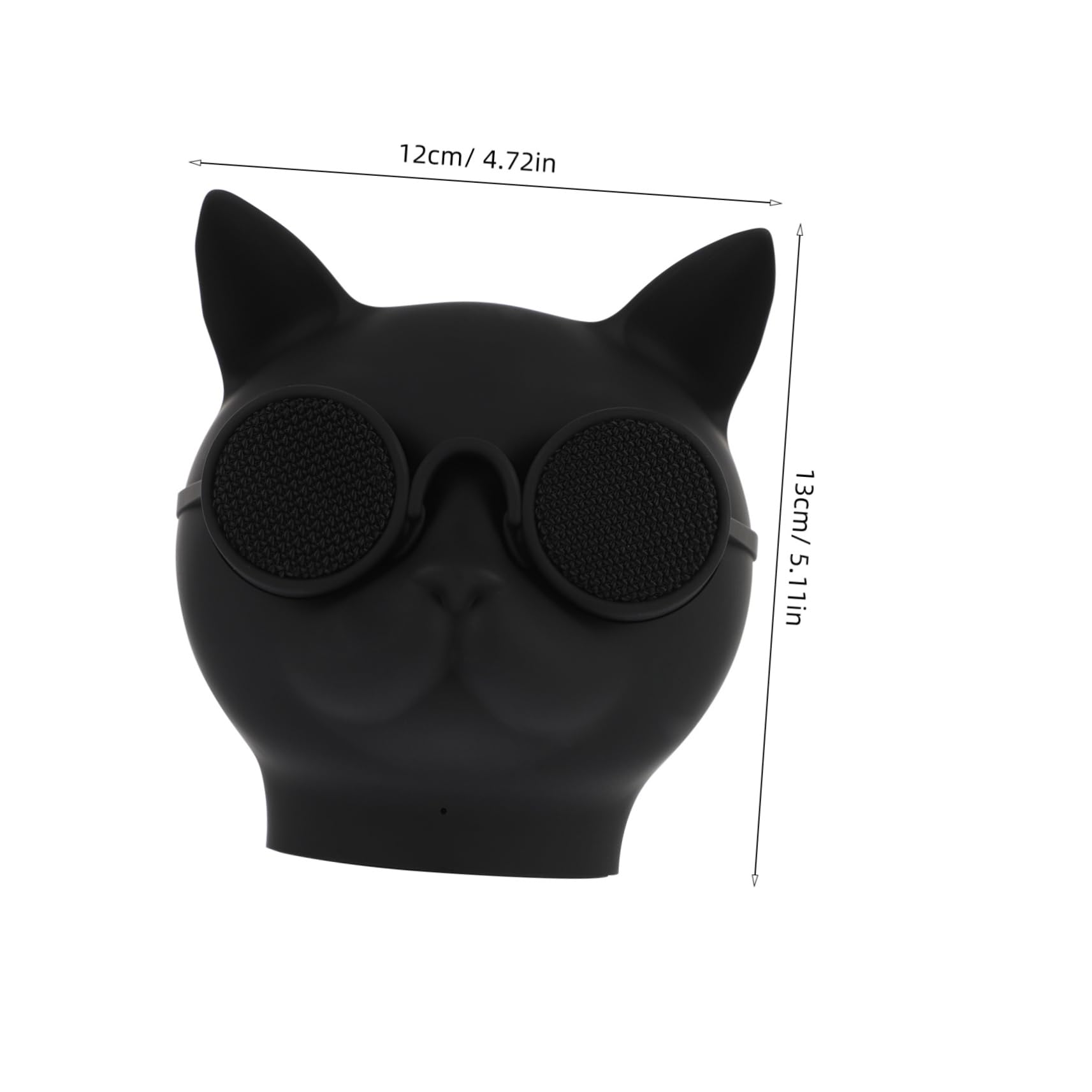 SHINEOFI Mini-Enceinte sans Fil en Forme de Tête de Chat, Haut-Parleur Portable en Plastique, Batterie 1500mah, Transmission Stable, Maison ou Extérieur