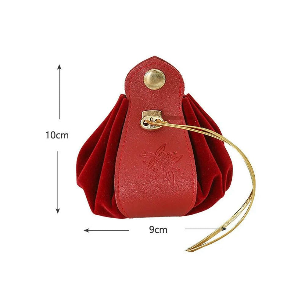 Bolsa de Regalo de Franela de Cuero para Regalo, Bolsa para Envolver Dulces con cordón, Regalo de Boda, Fiesta, decoración de cumpleaños