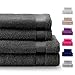 Produktbild Twinzen Chemikalien-Frei Handtuch-Set 4-Teilig mit 2 Handtücher und 2 Badetüchern - 100% Baumwolle - Oeko TEX Std 100 Zertifizierung - Weich und Saugstark - Waschmaschinenfest - Schwimmbad