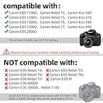 Glorich-ACK-E10-replacement-AC-Power-Adapter-kit-for-Canon-EOS-1100D1200D1300DRebel-T3Rebel-T5Rebel-T6Kiss-X50-Digital-CamerasBlackPack-of-1