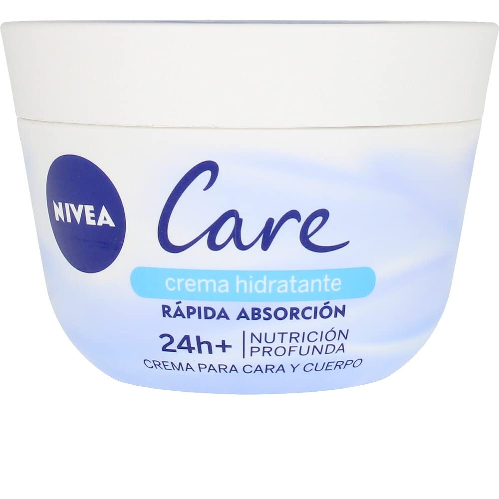 Nivea Care (1 X 400 Ml), Crema Hidratante Para Cuerpo, Cara Y Manos, Crema Nutritiva De Rápida Absorción Para Una Hidratación Profunda 24 Horas