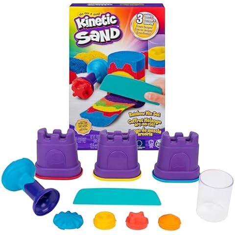 Kinetic Sand Rainbow Mix Set for Kids Cover