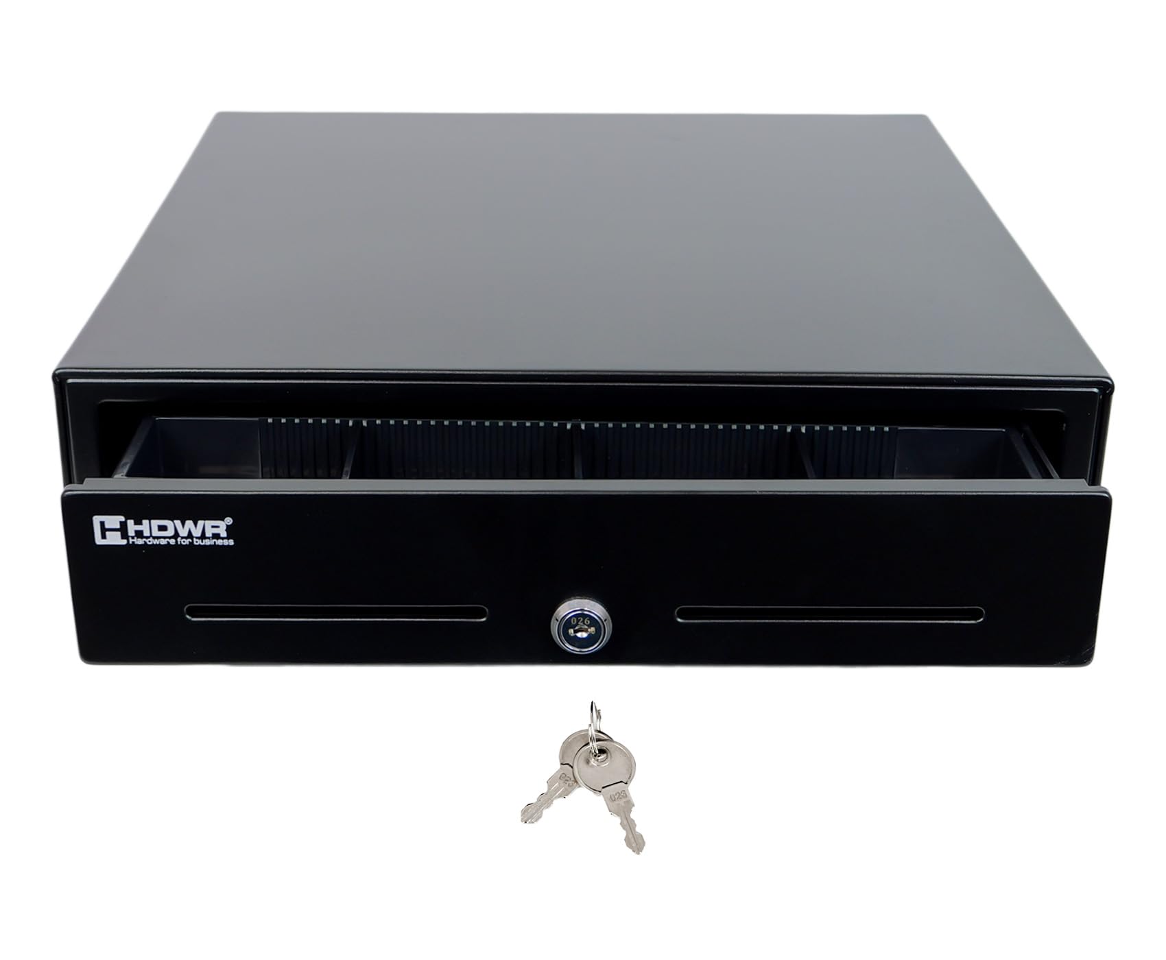 HDWR HD-KER41 Cassetto cassa, 5 banconote e 8 monete, acciaio | Portamonete scorrevole, acciaio spesso, economico e resistente, per negozio e ristorante