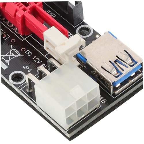 Tarjeta Adaptadora de Gpu Riser Veemoon con Cable de Extensión Pcie para Computadoras de Escritorio 3