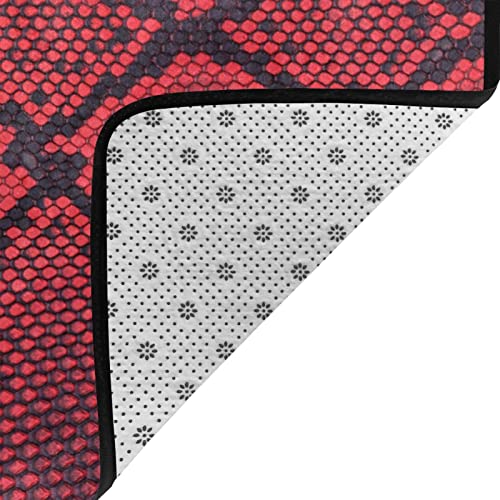 Tapis imprimé serpentine anti-glisse et facile à nettoyer - 6