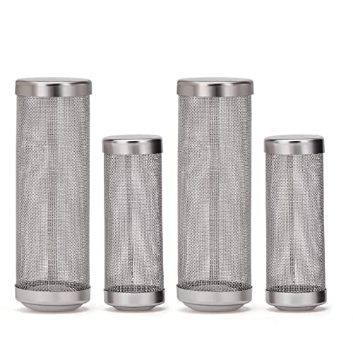 Xcrui 4 Pcs 12Mm/16Mm Stainless Steel Aquarium Filter Intake Guard Mesh Cover,Fish Tank Filter Guard For Breeding Fish Shrimp Tank #TOP2