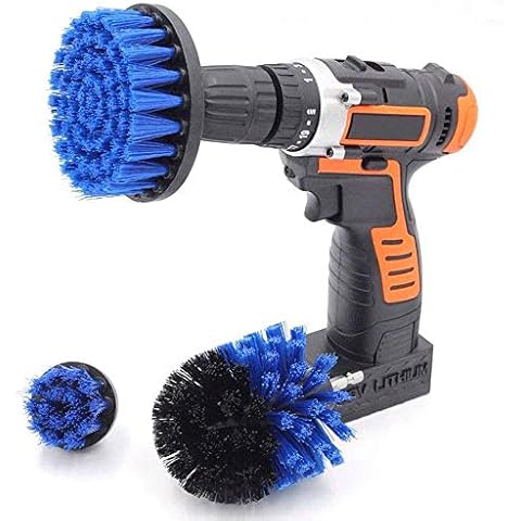 3Pack Drill Brush Cleaning Brushes set ,Multipurpose Power Scrubber Brush Cleaning Kit,for Cleaning Bathrooms, Tile, Grout, Kitchen and Car wheels Cover
