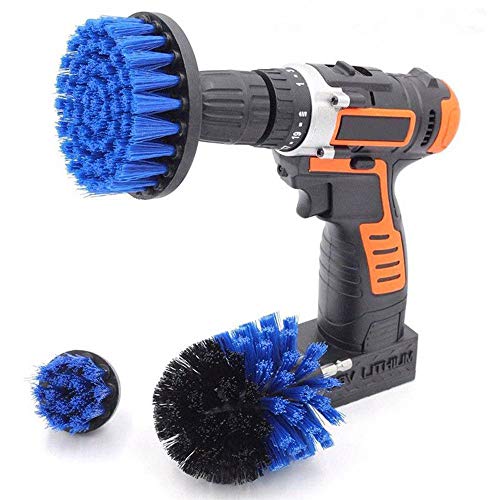 Bohrmaschine Bürstenaufsatz, 3pcs Scrubbing Power Scrubber & Bürstenaufsatz Bohrmaschine für Die Reinigung von Badezimmern, Fliesen, Fugen,