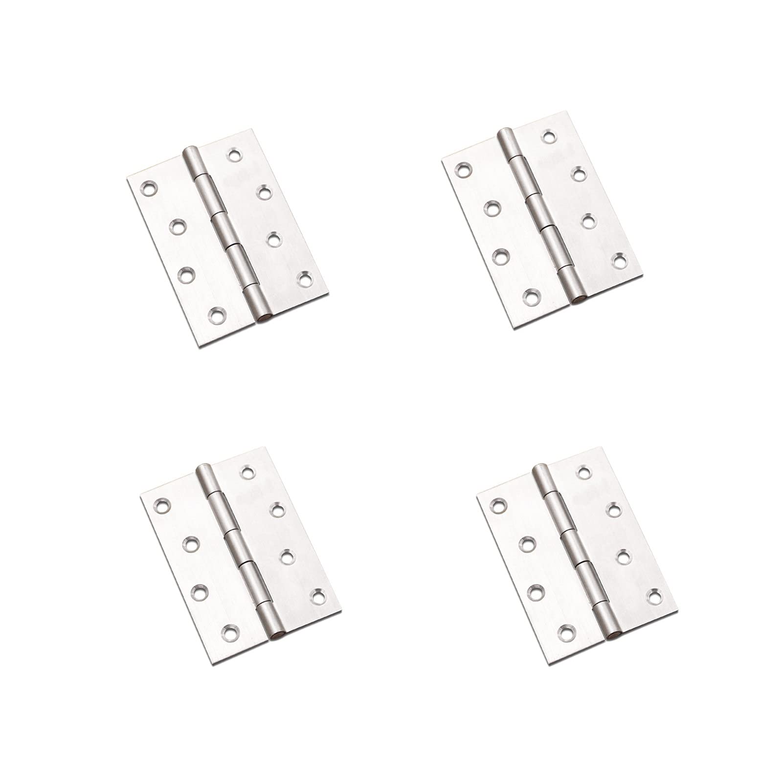 Door Hinge 4 Inch Ball Bearing Door Hinges, Fire Door Hinge Grade 11 Fire Rated, Ideal for Internal & External Doors - 2 Pair