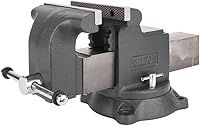 Wilton WS5 Shop Bench Vise - 5" Jaw Width & Opening, Heavy-Duty Ductile Iron, Pipe Jaws for Rugged Workshop Use