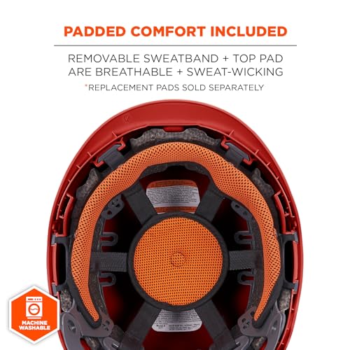 Image of Ergodyne Skullerz 8977LED Type 2 Vented Safety Helmet with LED Light, Class C, Type III Hard Hat