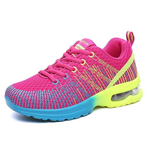 AIRAVATA Mens Womens Running Shoes Air Cushion Sneakers Lightweight Breathable Walking Gym Jogging Fitness Athletic Sneakers Red Size 10 AIRAVATA Mens Womens Running Shoes Air Cushion Sneakers Lightweight Breathable Walking Gym Jogging Fitness Athletic Sneakers Red Size 10