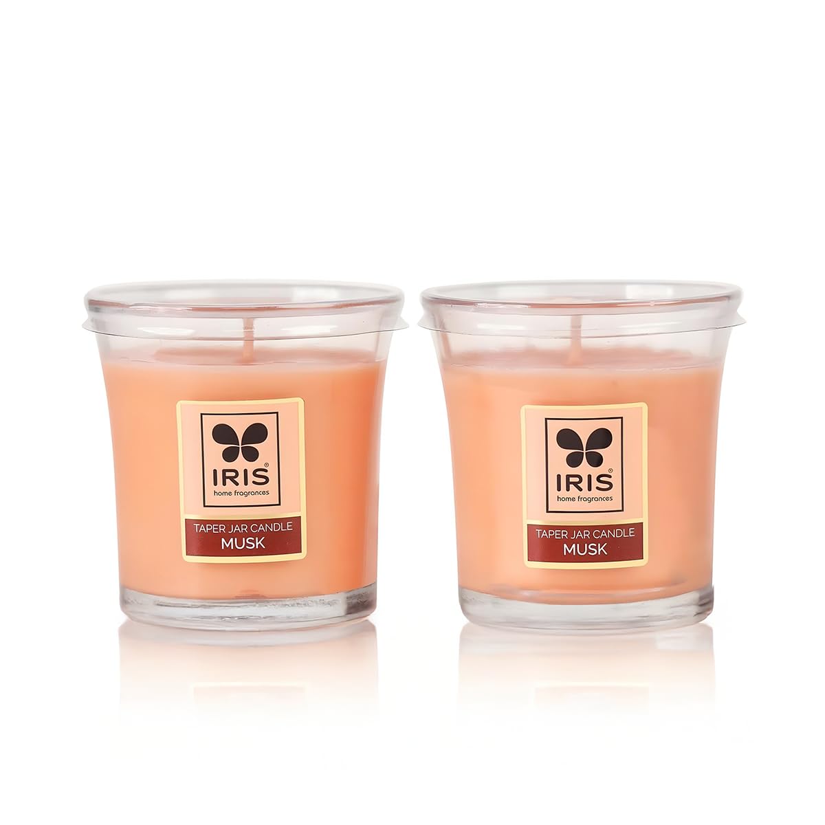 IRIS Taper Jar Candle, Musk Elixir, Rich Musk Fragrance, Elegant and Mesmerizing Home Fragrance Solutions, Fragrances for Fine Living, Set of 2,Burn time 25hr per Candle-image-11