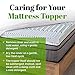 GhostBed 3 Inch Cooling Gel Memory Foam Mattress Topper - Waterproof Cover, Protector, Made in USA - Memory Foam Mattress Cover Twin