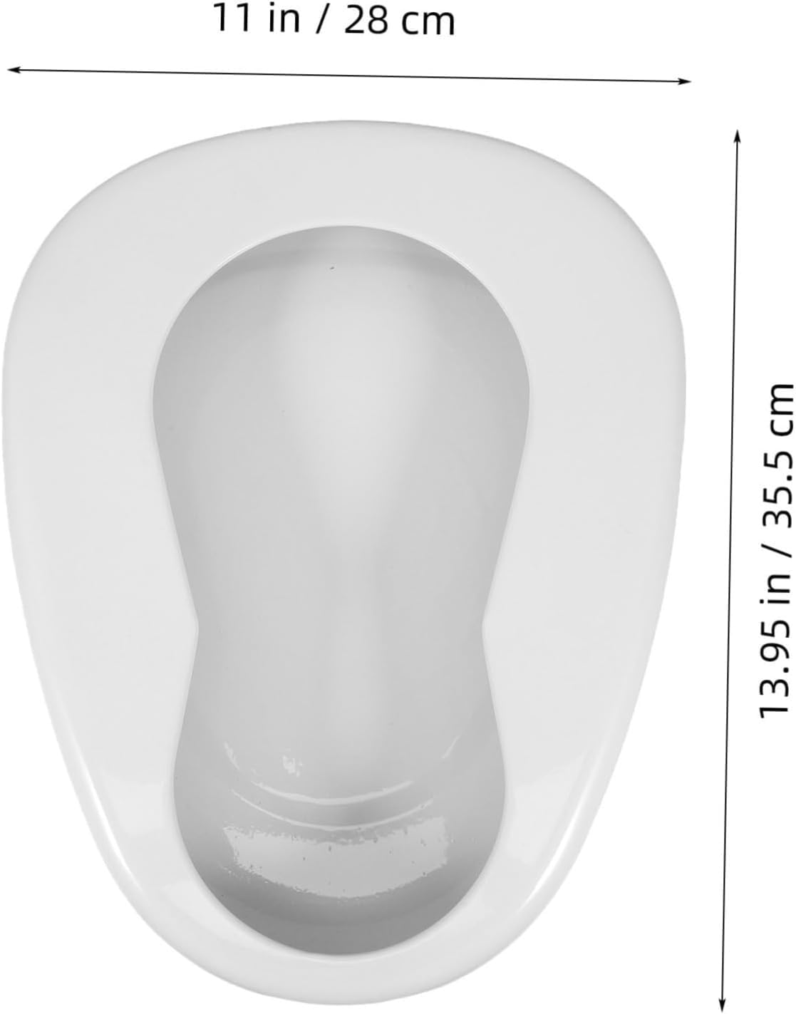 Bedpan - Vaso smaltato da camera, facile da usare, secchio per spittoon e vomito per l'assistenza domestica, durevole e conveniente, ideale per pazienti anziani e disabili