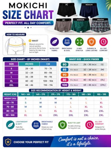 Image of Men's Boxer Briefs for Men, Stretchable Trunks Underwear, Soft Comfortable Fit, Breathable Mid-Rise Boxer Shorts, Assorted Solid & Printed Designs, Pack of 5