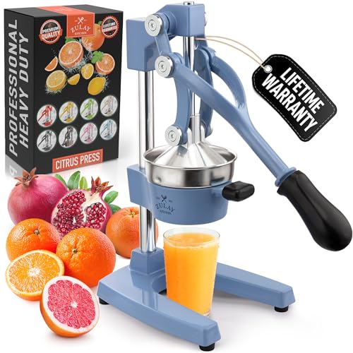 Image of Zulay Kitchen Cast Iron Juicer - Heavy Duty Manual Juicer with Detachable Strainers for Easy Cleaning, Orange Juice Press for Citrus Fruits, Perfect for Bartenders, Juice Lovers & Health Enthusiasts
