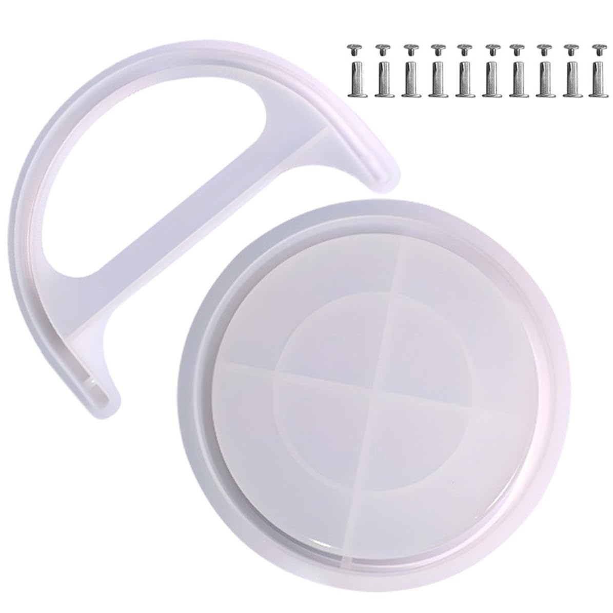 Didiseaon Molde de Barril de Silicona para Manualidades Diy, Fácil de Desmoldar, Lavable y Flexible, Adecuado para Crear Contenedores y Cajas de Almacenamiento