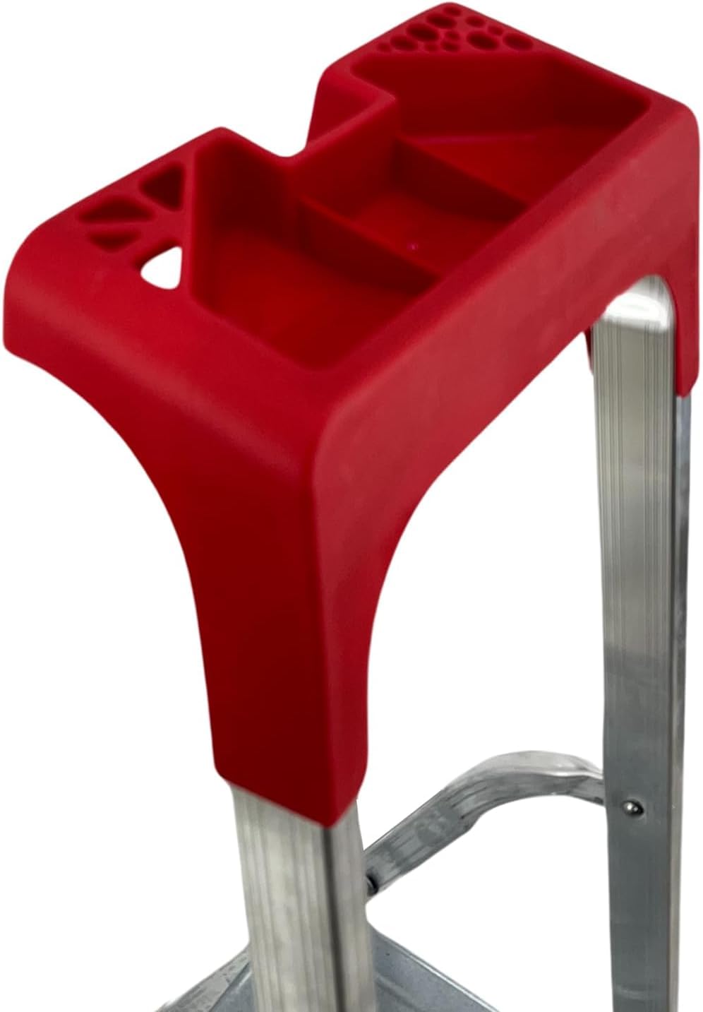 Hytama Scala Domestica in Alluminio Martina Leggera Portatile Scaletto con Vaschetta Portaoggetti Pieghevole Robusta Salvaspazio portata 150 kg made in Italy certificata + Guanti Omaggio (3 Gradini)