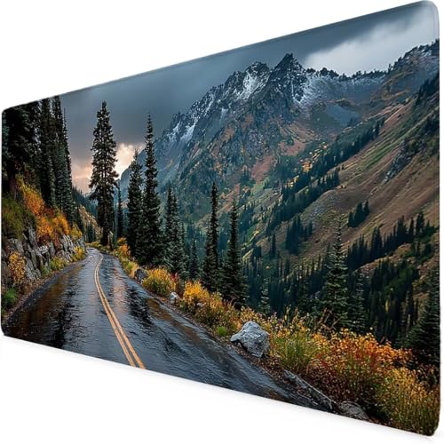 Mouse pad gaming haute vitesse montagne 900 x 400mm antidérapant