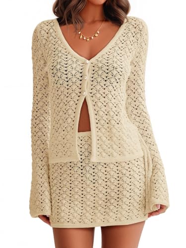Ensemble en crochet pour femme parfait pour les journées plage et sorties d'été