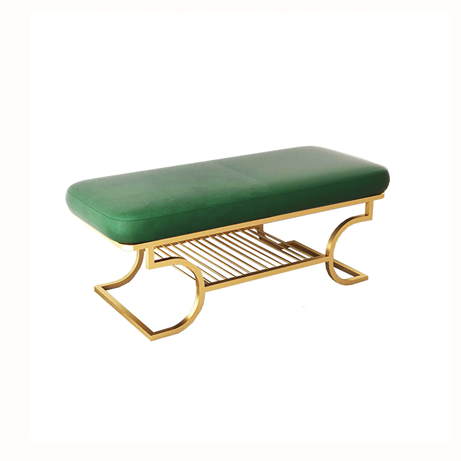 Étagère de rangement pour chaussures moderne avec banc en velours
