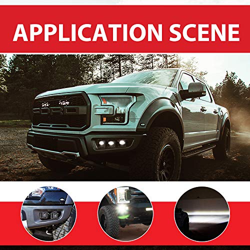 Niking Auto 2Pcs 3 Inch Sae Led Fog Light Pods Off Road Dot Approved Driving Lights Square Led Cubes Work Light Fog Lamps For Trucks Jeep Wrangler Jk Ford Nissan Ram 4X4 Boat Motorcycle Tacoma #TOP5
