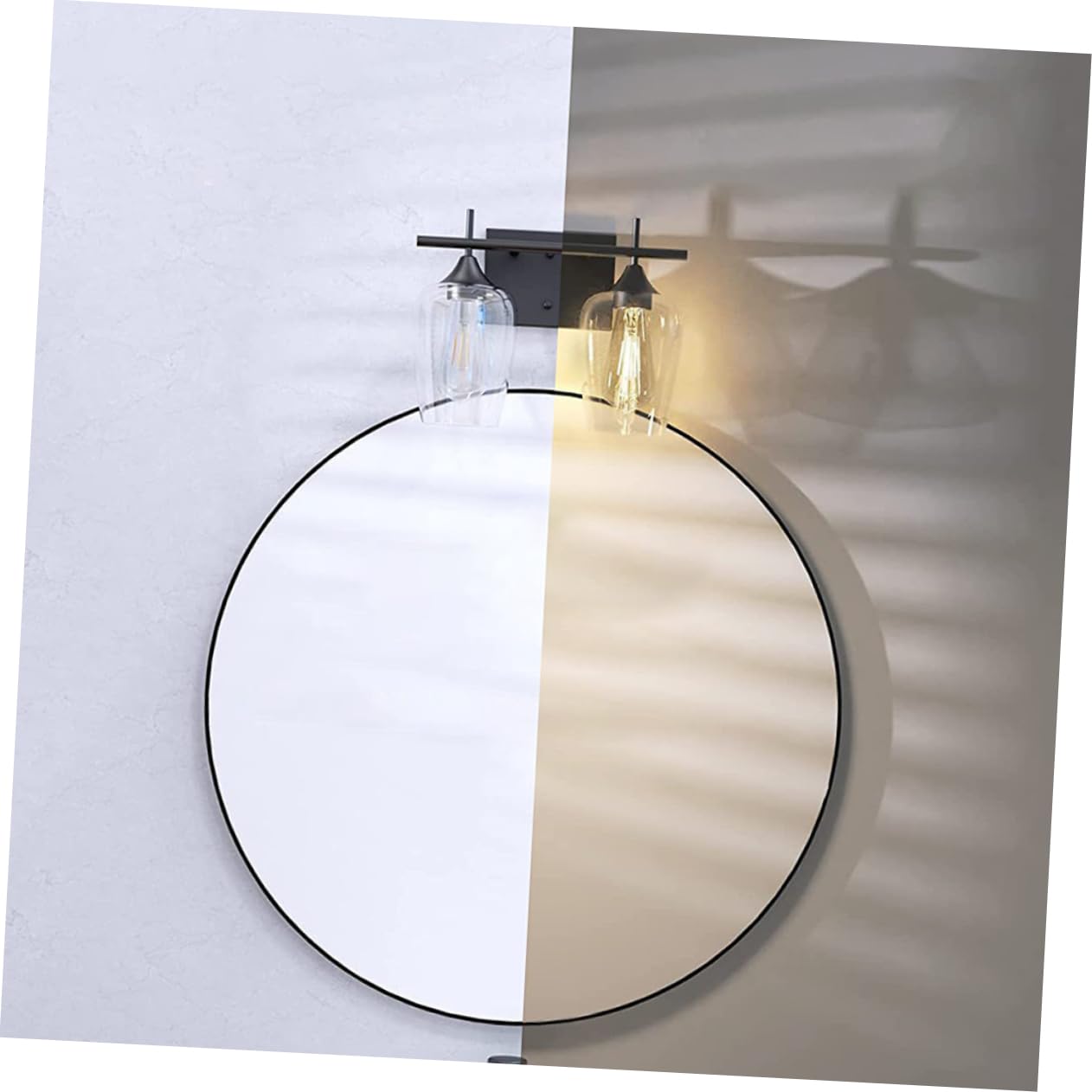 Lampada Da Parete Retrò Parete Specchio Bagno Lampade Per Bagno Luce a Muro Luci Per Lo Specchio Di Vanità Lampadario Ferro Battuto Nero