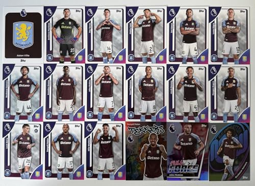 Premier League 2026 Aston Villa 18 Card Trading Card Base Team Set