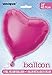 Hot Pink Solid Heart Foil Balloon, 18