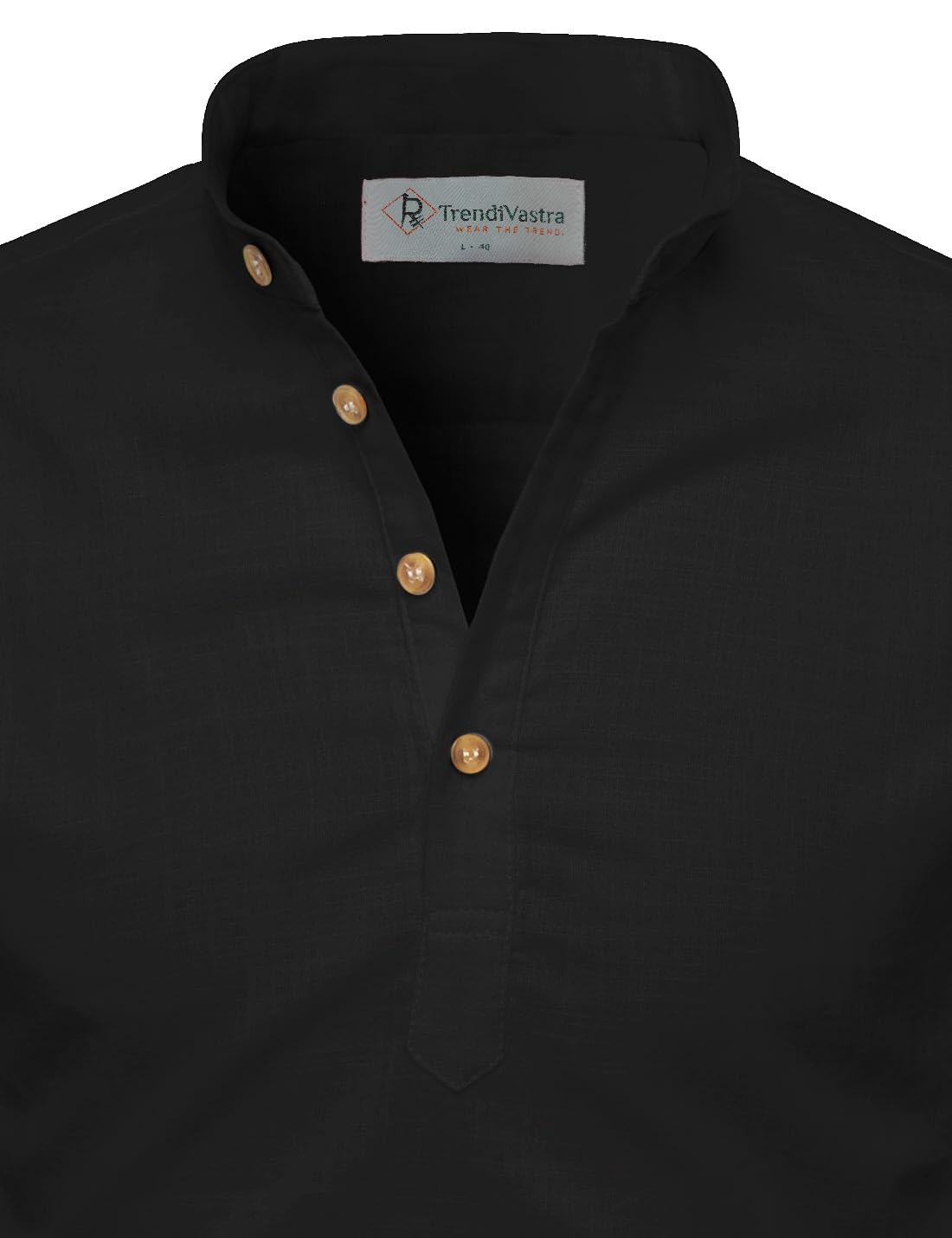 TrendiVastra Full Sleeve Slim Fit Mandarin Collar Cotton Fabric Casual Short Kurta 4 51AA9BBAwDL. SL1430