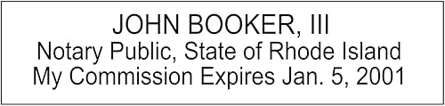 Miniatura 10 de Sello notario de tinta de sello de tinta personalizada, sello de goma, sello de autonomía de tinta para el estado de Nevada
