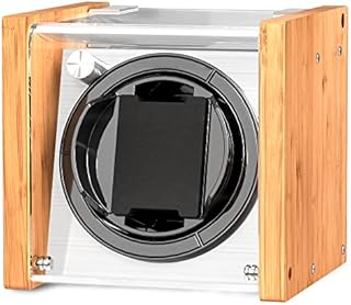 Watch Winder Smith Uhrenbeweger aus Bambusholz für 1 großen Herren Automatikuhren
