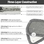 16.5" Microfiber Mop Pads Refills, 3 Pack Reusable Replacement Heads - Image 6