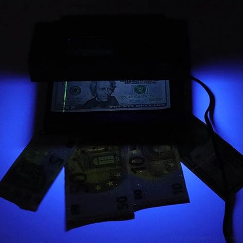 Weegeeks Portable Desktop Counterfeit Bill Detector,Bill Marker Checker,Uv Ultraviolet Counterfeit Money Checker, Uv Lamp Counterfeit Bill Detector Machine,Us Plug #TOP4