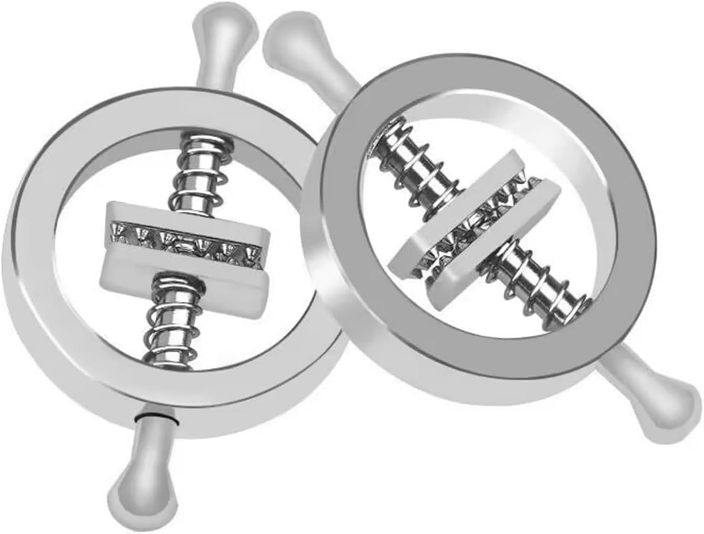Nipple Clip Clamps for Women Men Circular Adjustable Body Clamp Weight Metal Nipple Clamps Non-Piercing Nipples Clips Body Jewelry