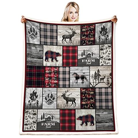 Southwestern American Native Throw Blanket Christmas Blanket Gifts Farmhouse Decor Aztec Bohemia Decor Reversible Woven Tassels Mexican Blankets and Throws for Couch Bed Livingroom Cover