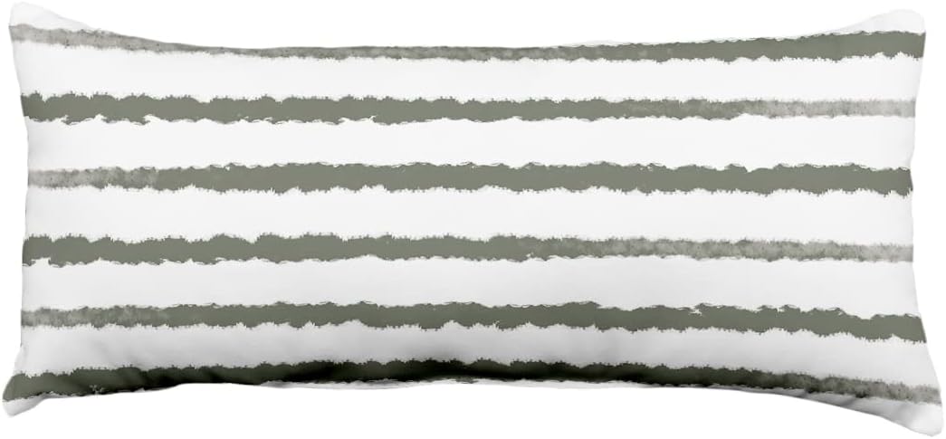 College Covers Rugged Stripes Pillow, 16" x 6", Plum
