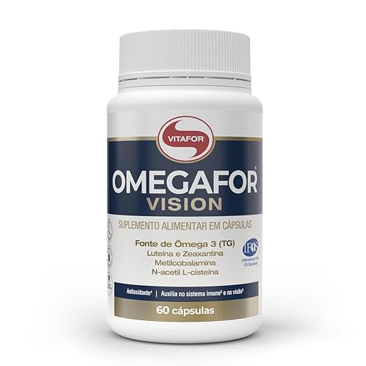 OMEGAFOR VISION - 60 Cápsulas,Vitafor, Cor: Branco