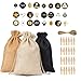 Produktbild Weihnachts-Countdown-Kalender-Tasche,kleine Taschen, Weihnachts-Adventskalender,24 Tage Weihnachts-Countdown-Kalender,Stoffbeutel mit Kordelzug mit 24 Holz-Clips und Hanf-Seil (24 Zahlen-Aufkleber)