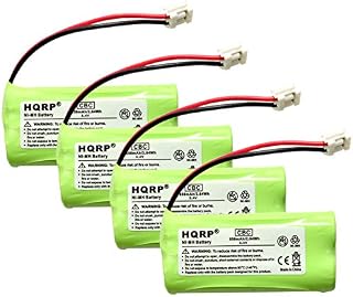 HQRP 4-Pack Battery Compatible with AT&T Lucent BT8001 BT184342 BT284342 3101 3111 89-1330-00-00