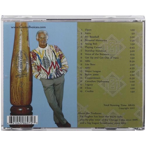 Baseball Voices Milwaukee Brewers Bob Uecker, Mr. Baseball Cd #TOP2