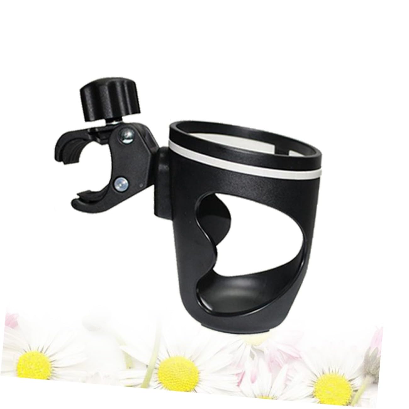 Porte-gobelet pour Poussette en Plastique Abs Support Antidéversement, Simple à Installer, Compatible Bouteilles D'eau et Biberons pour Garçon et Filles