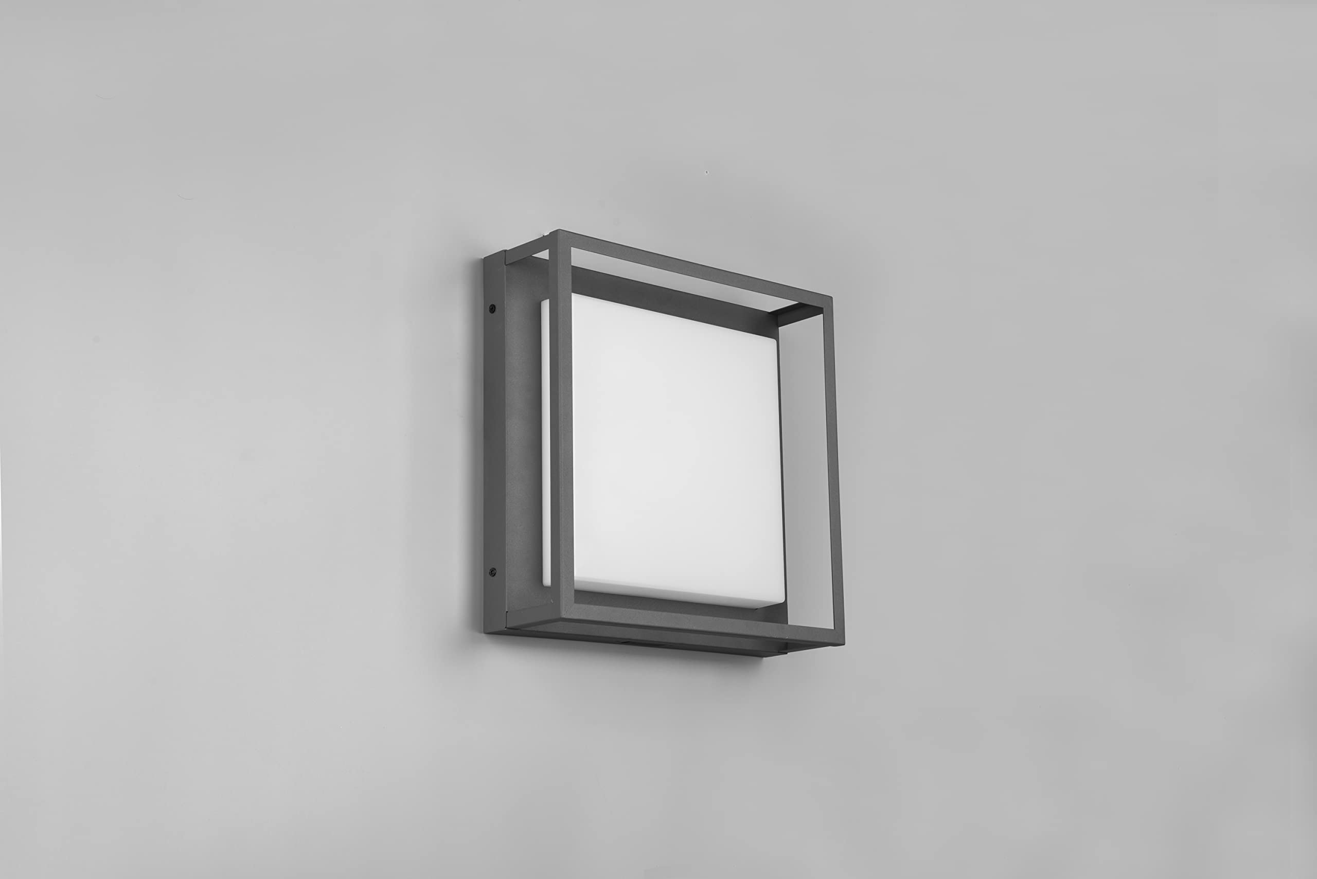 Trio Leuchten LED Außen Deckenleuchte Witham 677860142, Metall Anthrazit, Kunststoff weiß, inkl. 10.5 Watt LED, Lichtfarbe einstellbar |