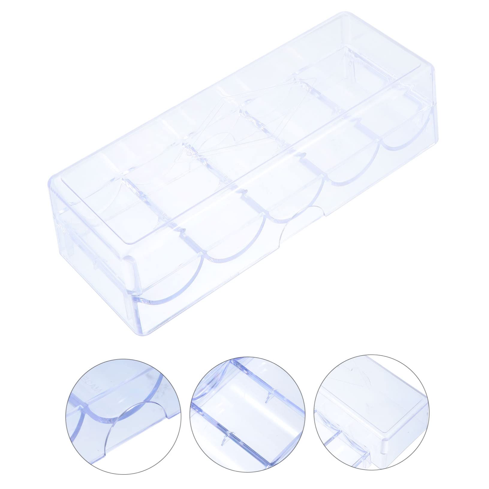 BESTonZON Boîte De Rangement Compacte pour Perles – Contenant pour Jetons De Poker pour Mahjong Jeux De Cartes Idéal pour Les Voyages